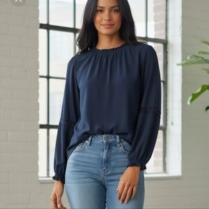 Isla Maude Blue Blouse